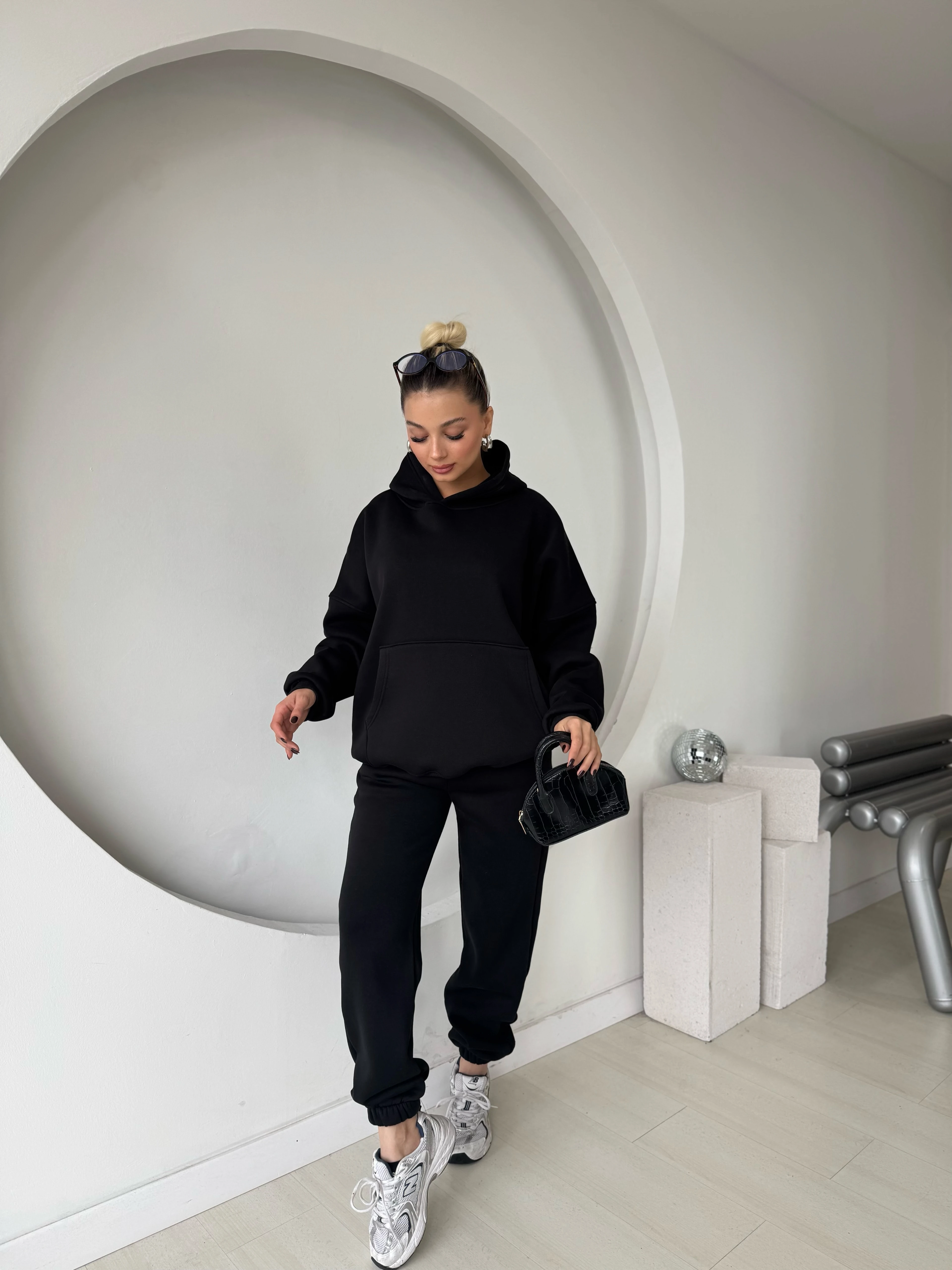 Cosmo Kanguru Cepli 3 İplik Eşofman Takım