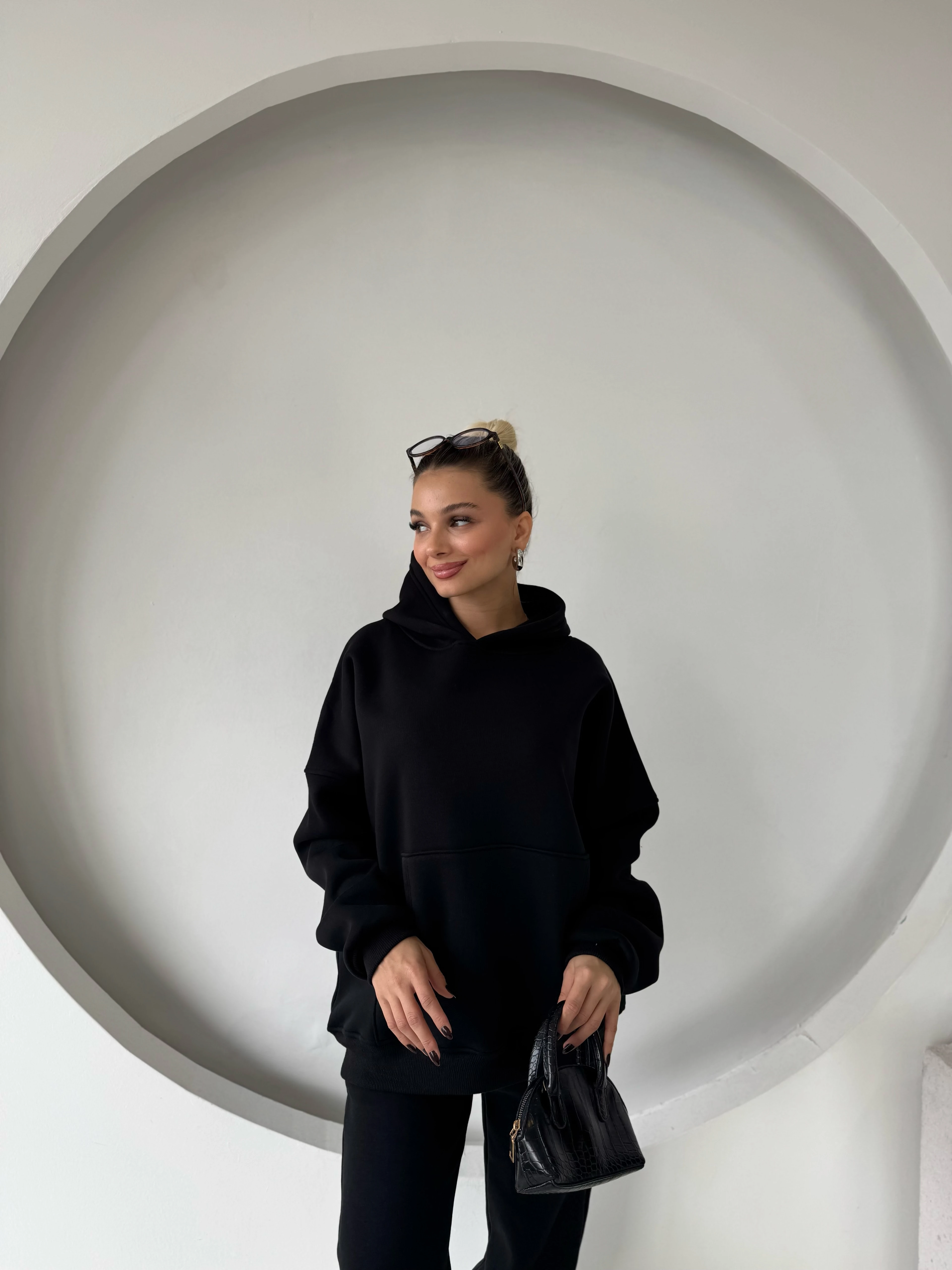 Cosmo Kanguru Cepli 3 İplik Eşofman Takım