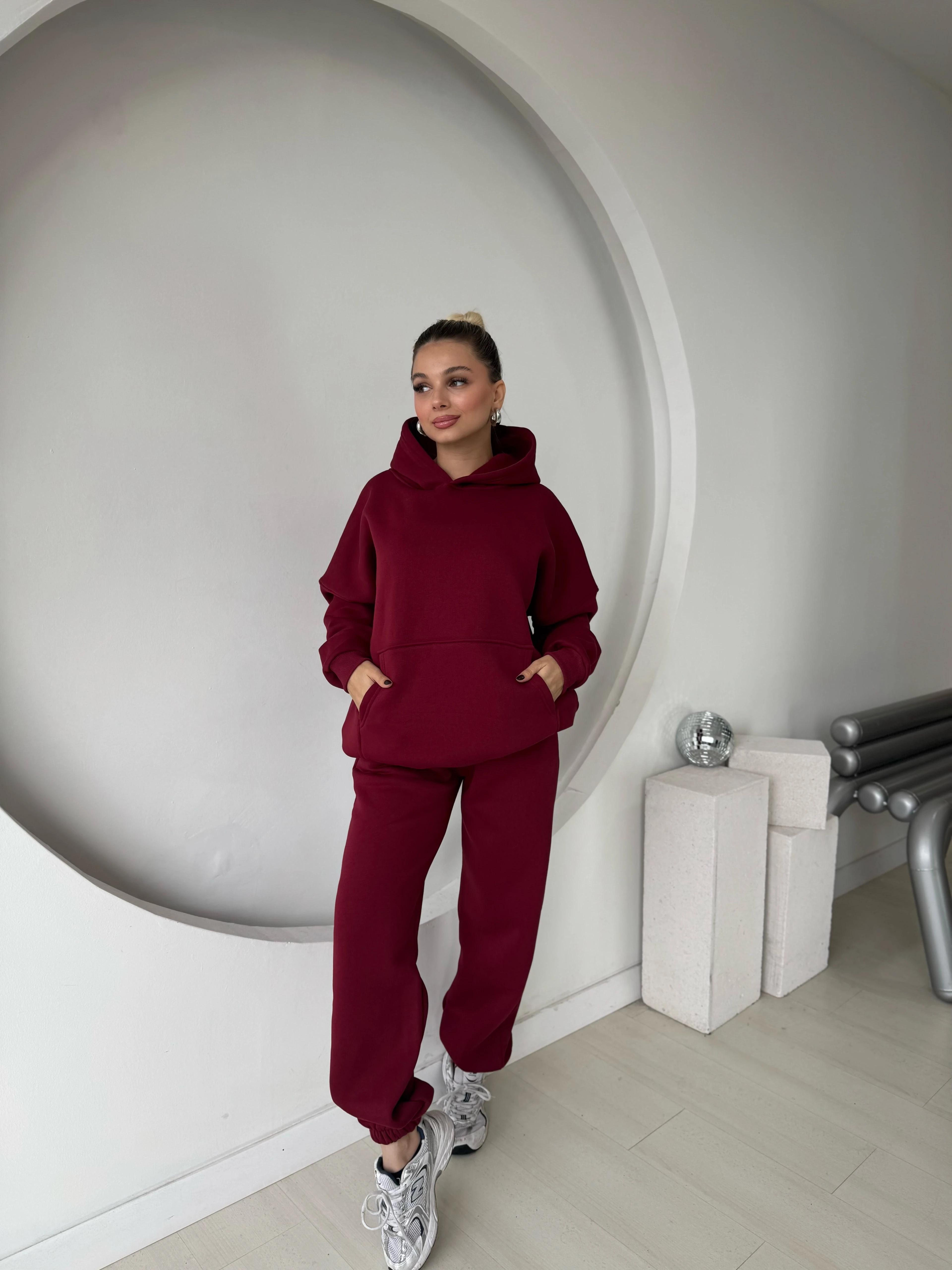 Cosmo Kanguru Cepli 3 İplik Eşofman Takımı