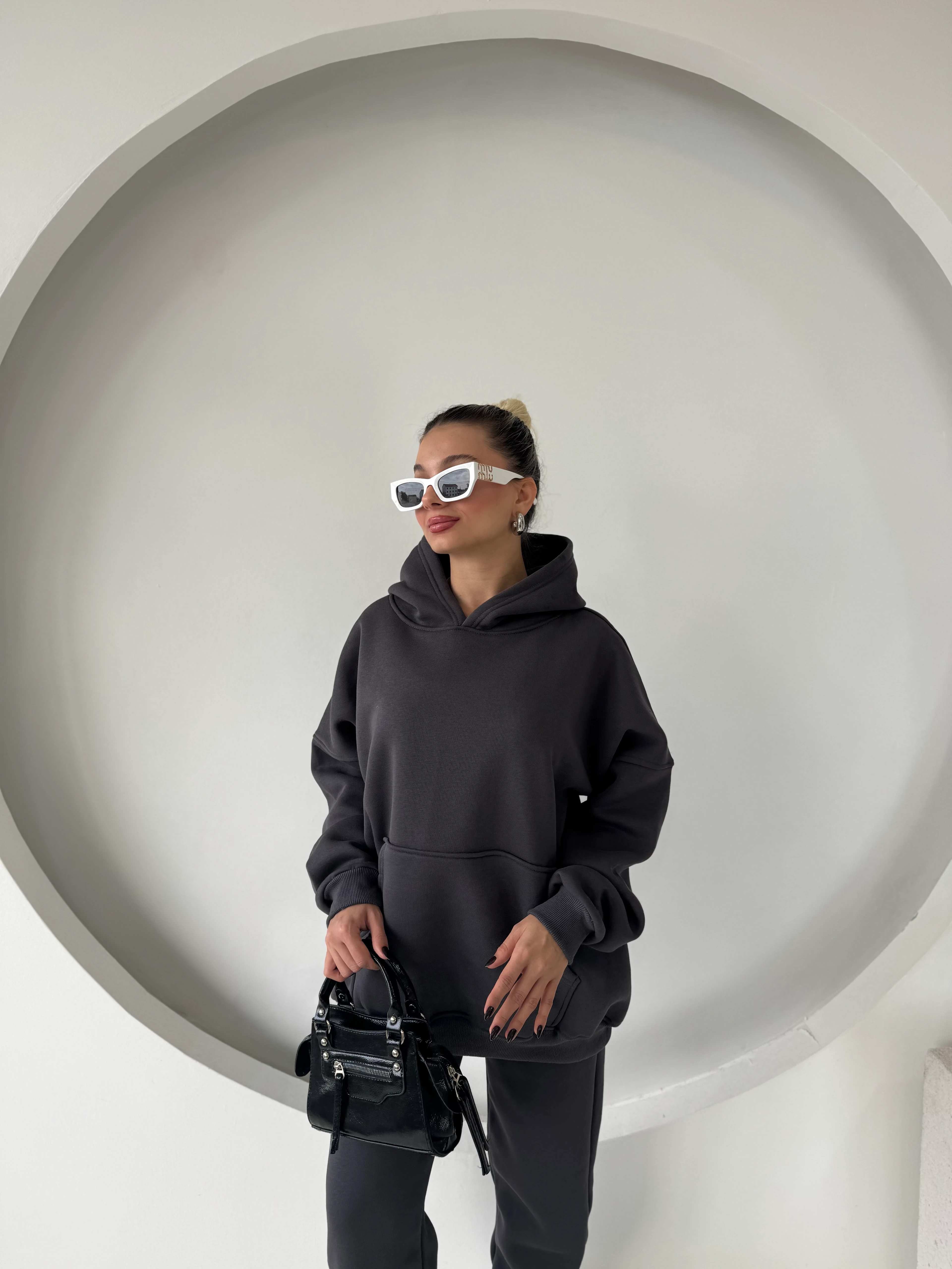 Cosmo Kanguru Cepli 3 İplik Eşofman Takım