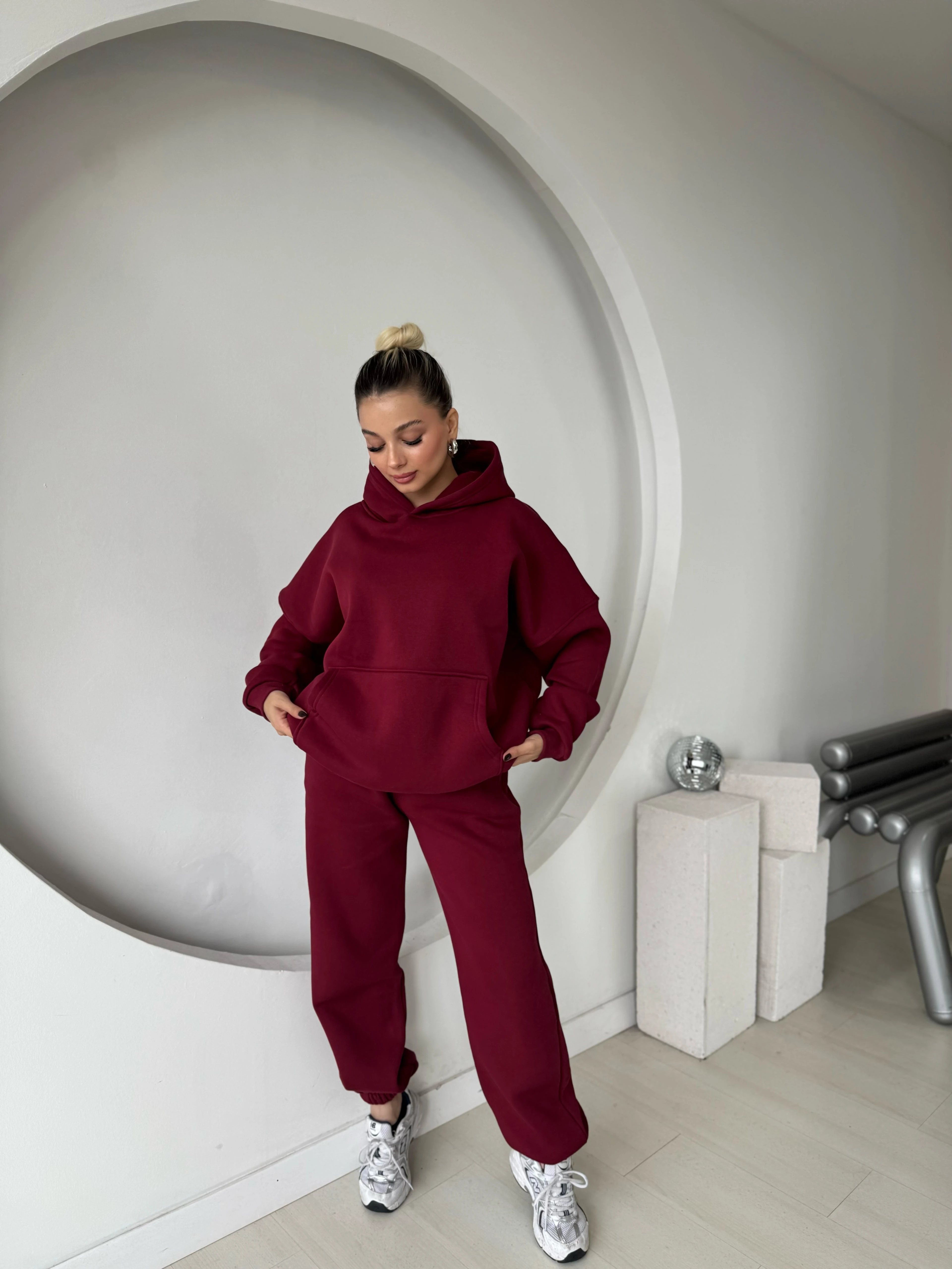 Cosmo Kanguru Cepli 3 İplik Eşofman Takımı