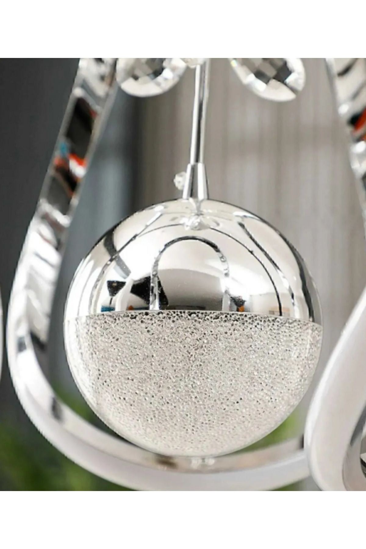 Liora Model Krom Kaplama Salon Mutfak Oturma Yatak Odası Duvar Şık Modern Led Aplik