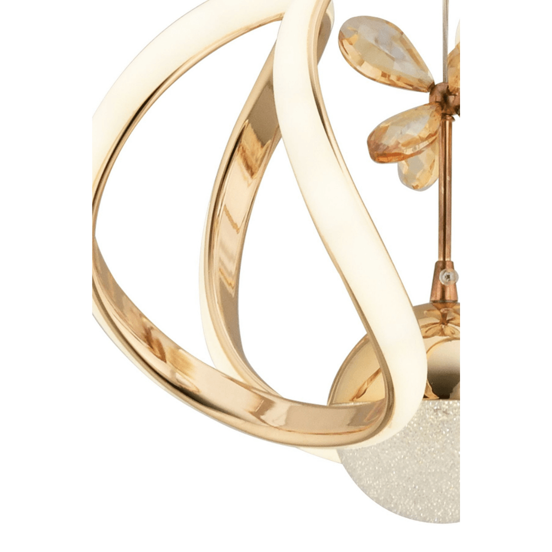 MİLOS Kumandalı 3 Renk Dimmerli LED Sarkıt Avize – Modern Gold Kaplama