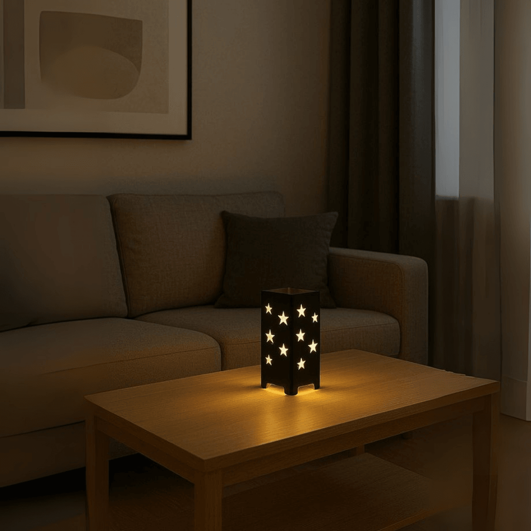 Yıldız LED Işıklı Masa Lambası  Dekoratif Gece Lambası