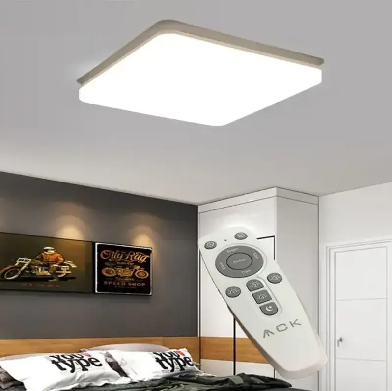 Kumandalı 5 Renk Plafonyer Avize Işık Seviyesi Ayarlanabilir Led Panel