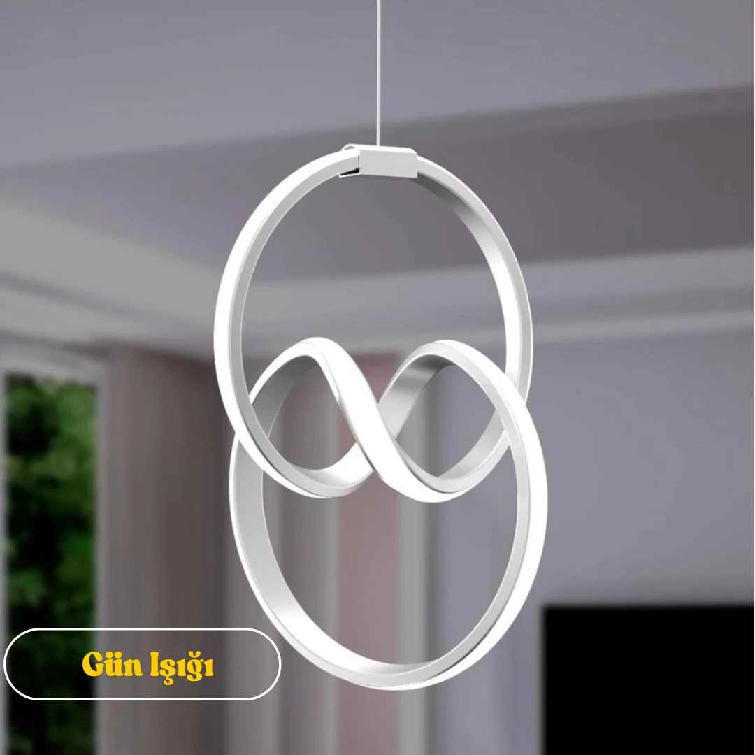 Emily Gri Tekli Sarkıt Led Ultra Ledli GRİ KASA - GÜN IŞIĞI image