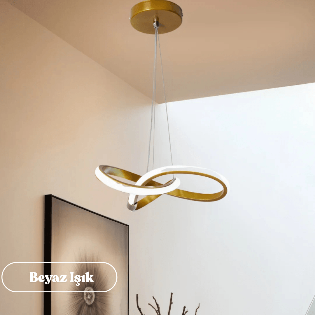 Bonna Modern Sarkıt Power LED Avize Beyaz Işık - Eskitme Kasa main variant image