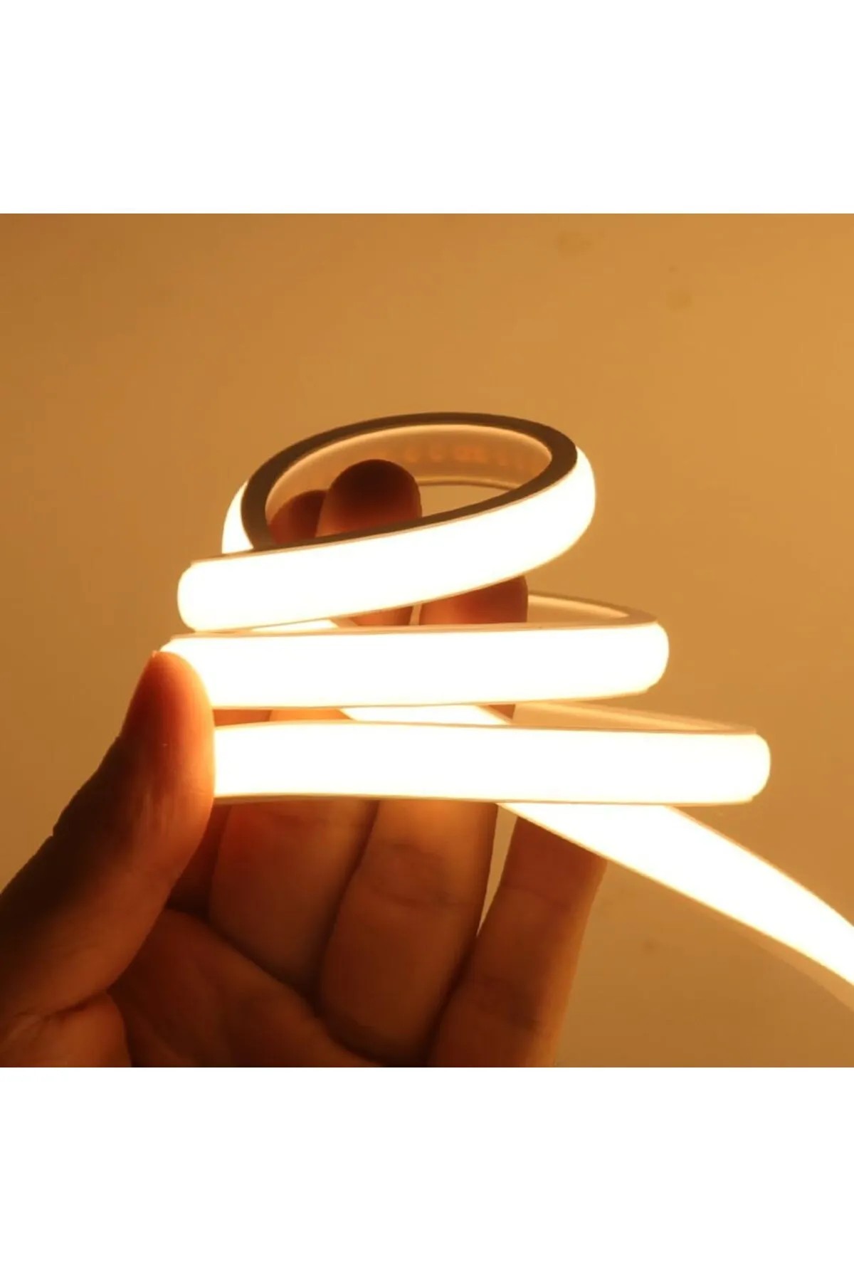 Neon Esnek Şerit Led Tak Çalıştır Kumandalı - Dimmer- Gün Işığı (ÖLÇÜ SEÇENEĞİ)