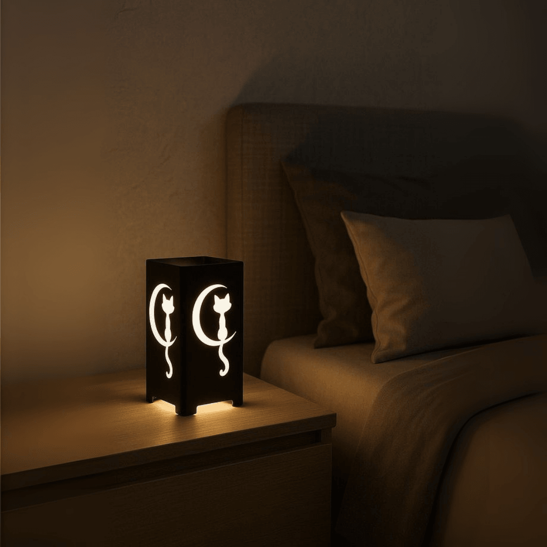 Cat LED Işıklı Masa Lambası  Dekoratif Gece Lambası