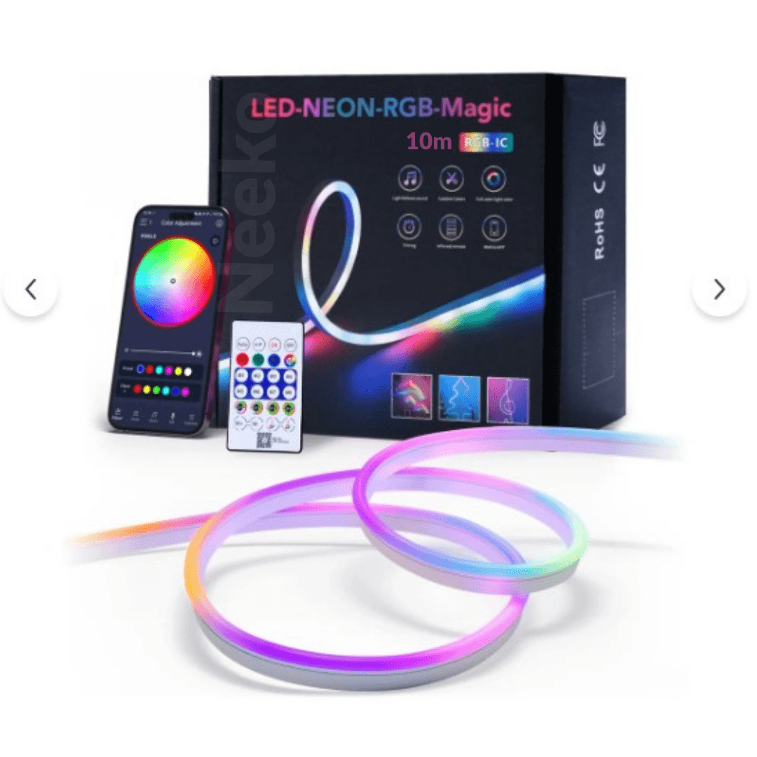 10 metre USB Şerit NEON LED Animasyonlu Kumandalı Ve Telefon Kontrollü  Argb image