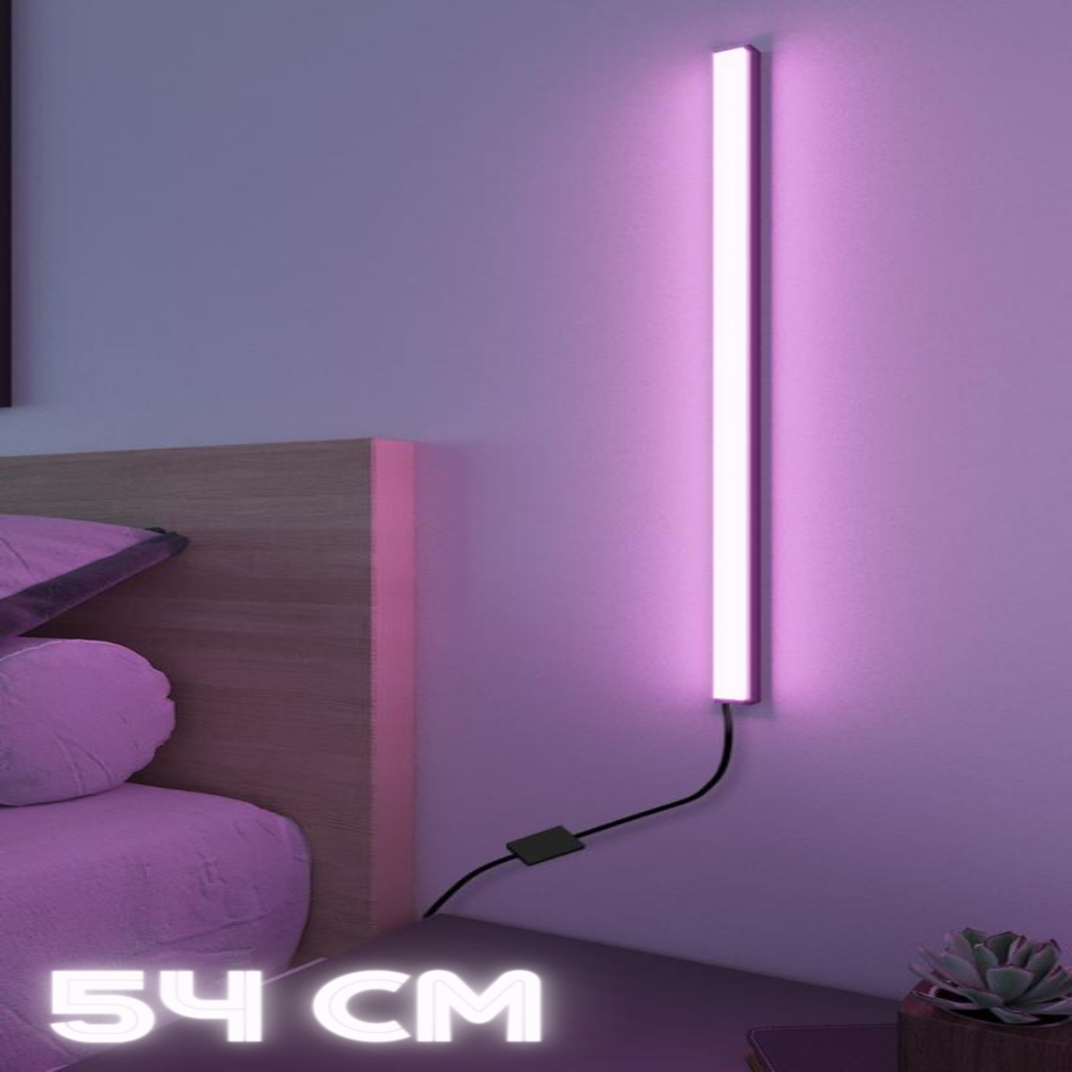 MİNİ WALL STICK Uzaktan Kumandalı - Full RGB - Led Aplik - 54 Cm