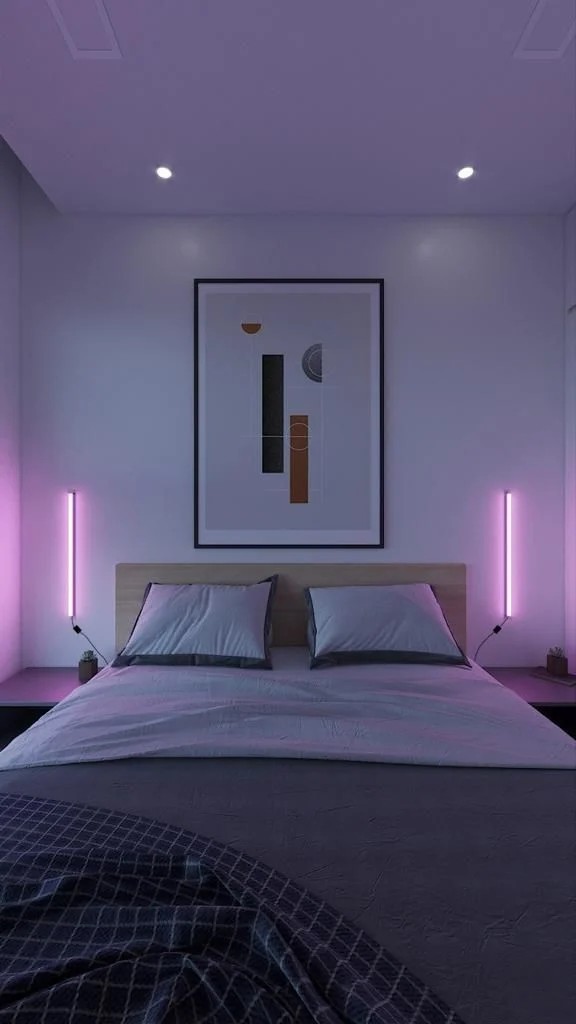 2 Li MINI WALL STICK Uzaktan Kumandalı - Full RGB - Led Aplik - 54 Cm