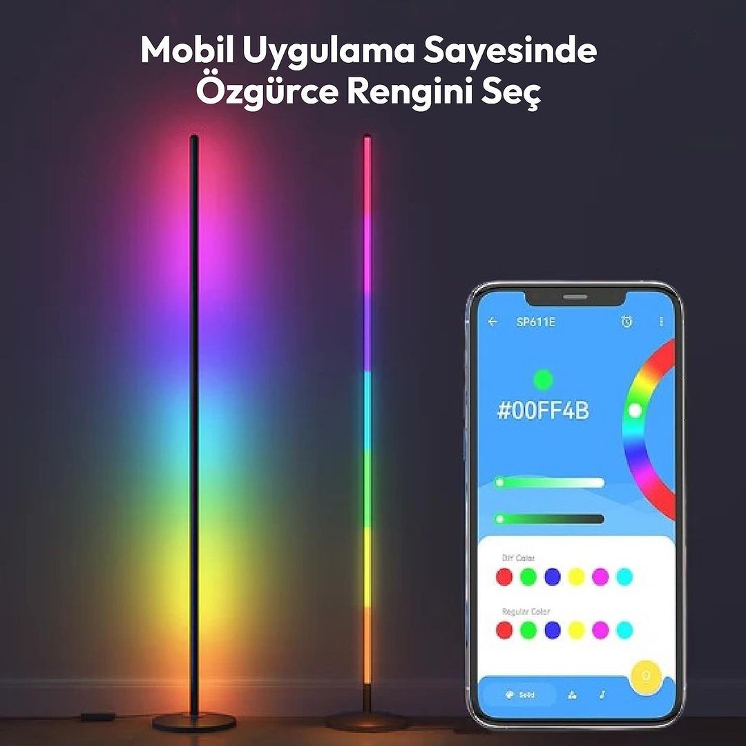 Magic Pro Stick Sese Duyarlı Telefon Ve Kumanda Oda Aydınlatma Sistemi Pro Model 2 Li Senkronize