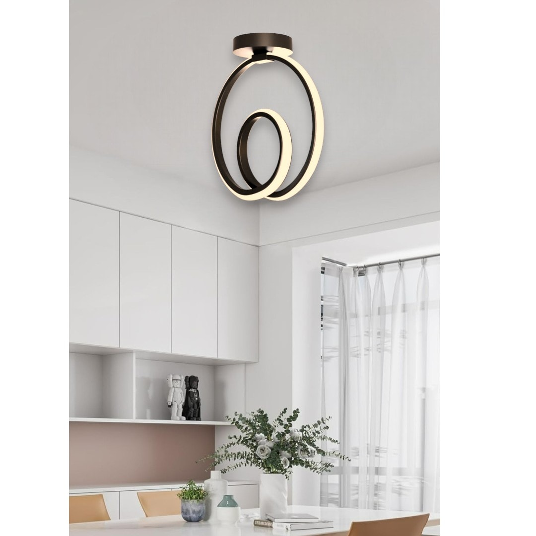 ORJİN Tekli Plafonyer Power Led Ultra SİYAH KASA - GÜN IŞIĞI