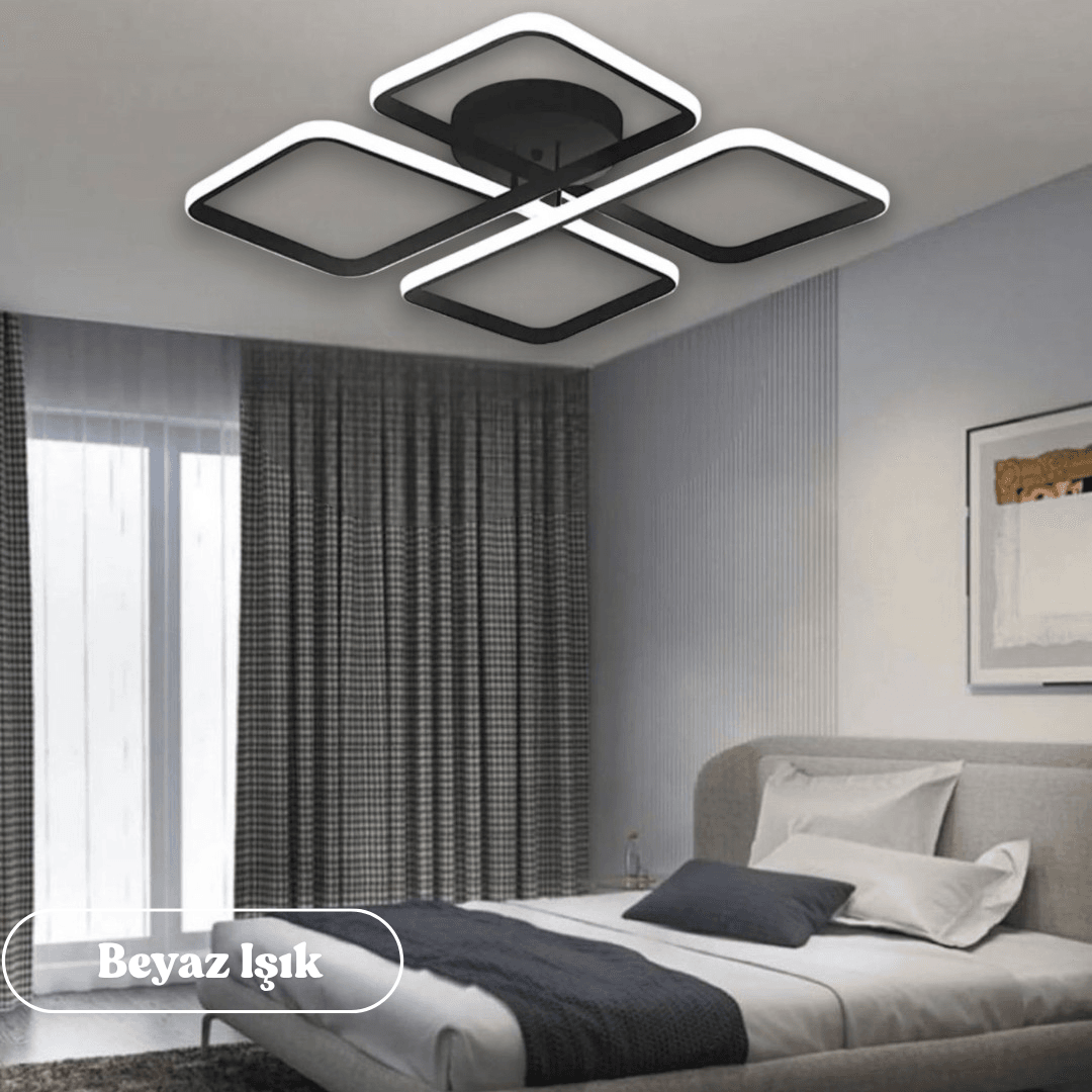 Novem Plafonyer Ultra Süper Power Ledli Tava Sıfır Avize BEYAZ IŞIK