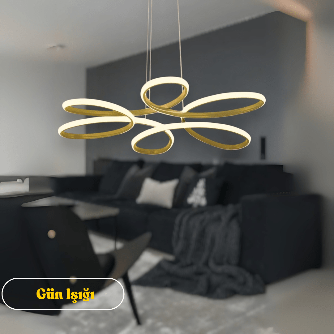 Nipul Modern Sarkıt Avize Power Led GÜN IŞIĞI - Eskitme Kasa image