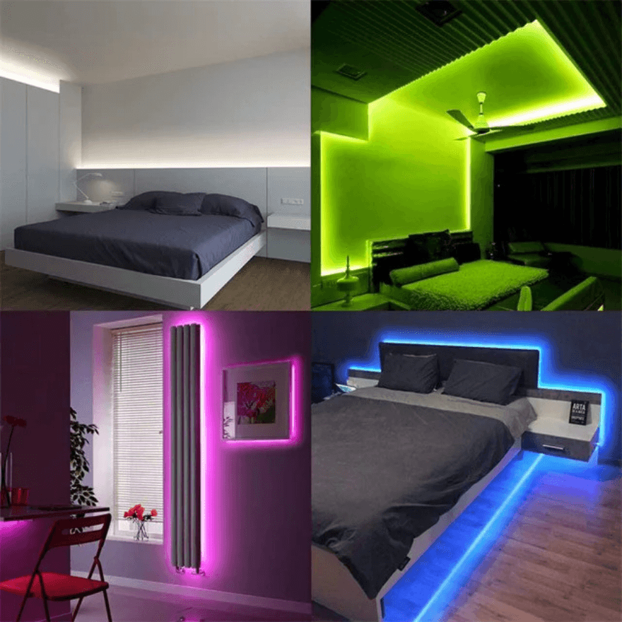 Neon Rgb Led - Sese Müziğe Duyarlı Kumandalı -çok Renkli (ÖLÇÜ SEÇENEĞİ)