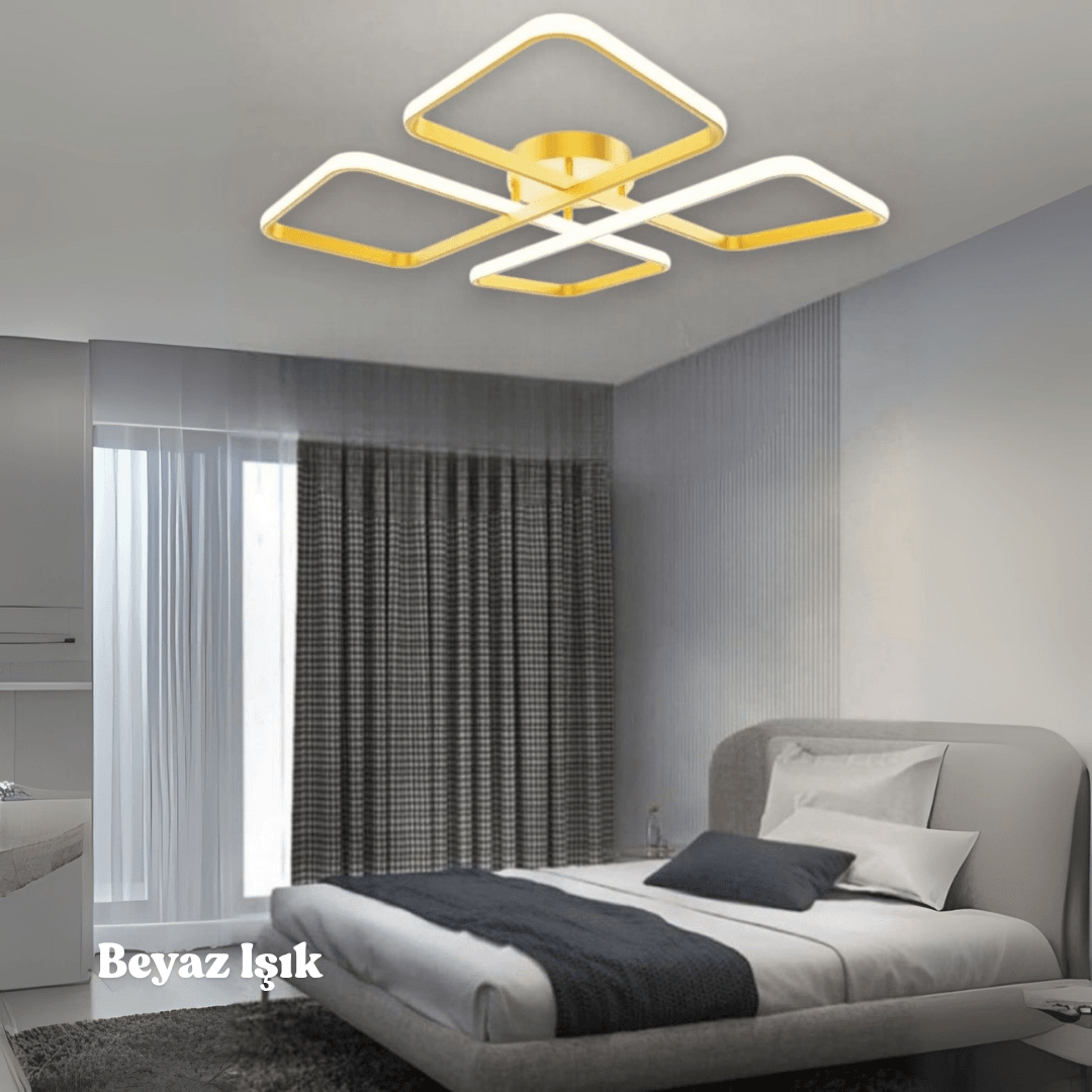Novem Plafonyer Ultra Süper Power Ledli Tava Sıfır Avize BEYAZ IŞIK - Eskitme Kasa image