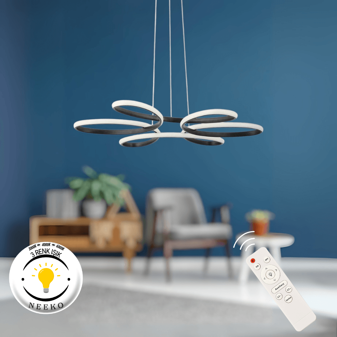 Nipul Modern Sarkıt Ultra Power Led 3 RENK - KUMANDALI
