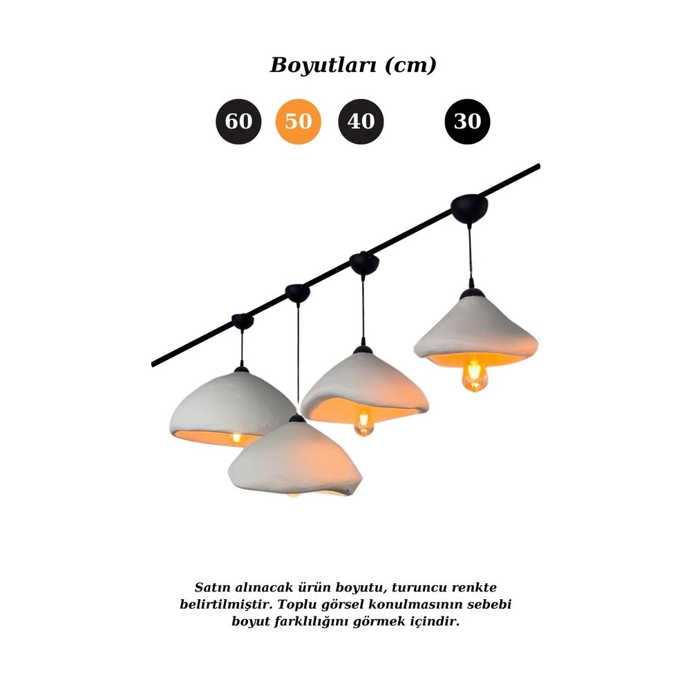 Lore İnce Sarkıt Aydınlatma 50 CM