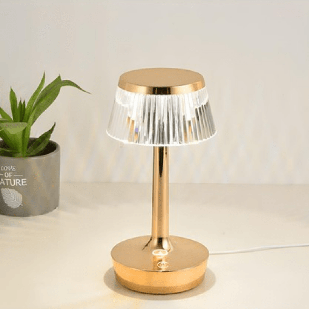 Rio Şarjlı Masa Lambası – 3 Renk Dokunmatik LED, USB Şarjlı, Dimlenebilir Işık Modu