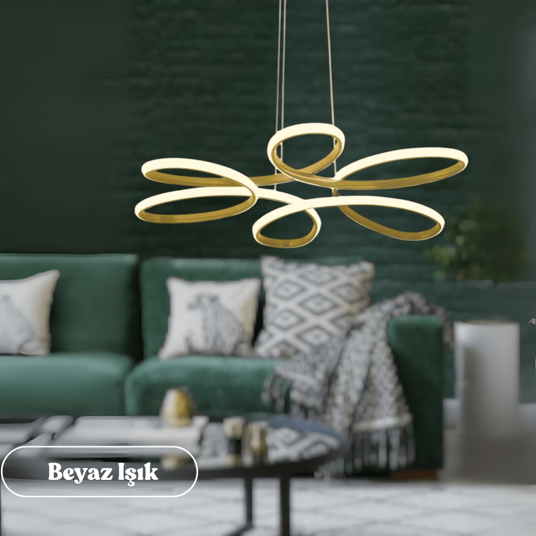 Nipul Modern Sarkıt Avize Beyaz Power Led BEYAZ IŞIK - Eskitme Kasa image