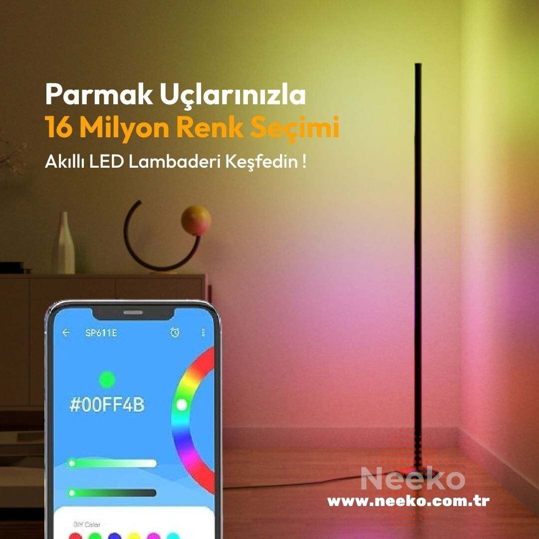 Magic Pro Stick Sese Duyarlı Telefon Ve Kumanda Oda Aydınlatma Sistemi Pro Model 2 Li Senkronize