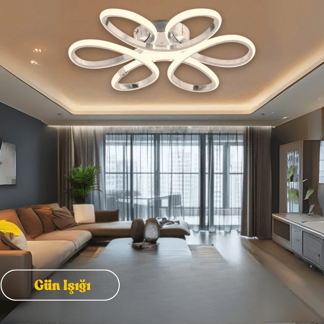 Nipul Modern Plafonyer Tavana Sıfır Power Led  GÜN IŞIĞI - Gri Kasa image