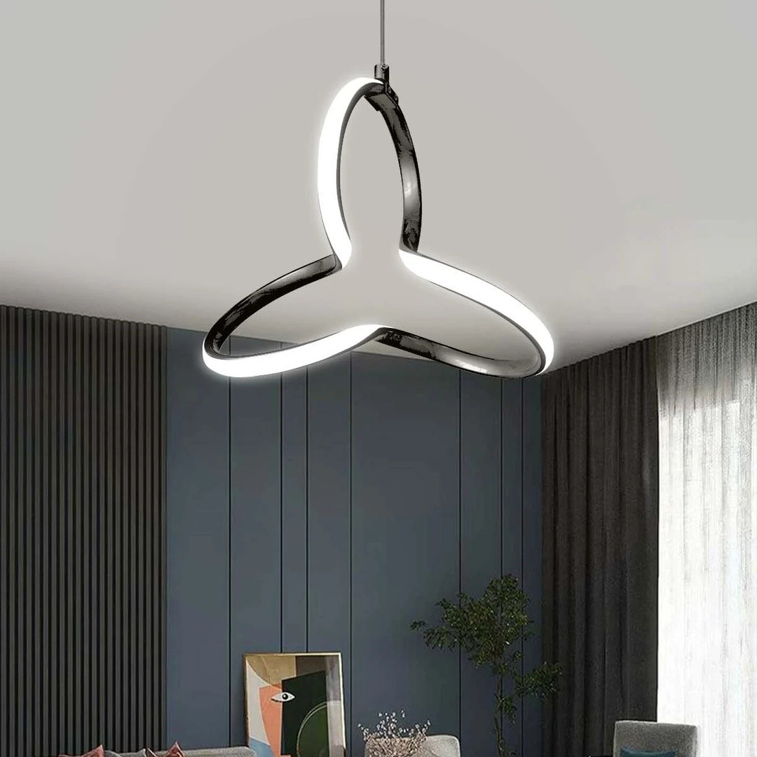 Clover Tekli Sarkıt  Power Led Ultra SİYAH KASA - BEYAZ IŞIK main variant image