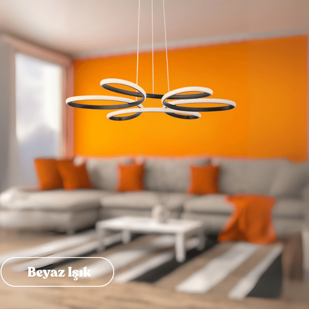 Nipul Modern Sarkıt Avize Beyaz Power Led BEYAZ IŞIK