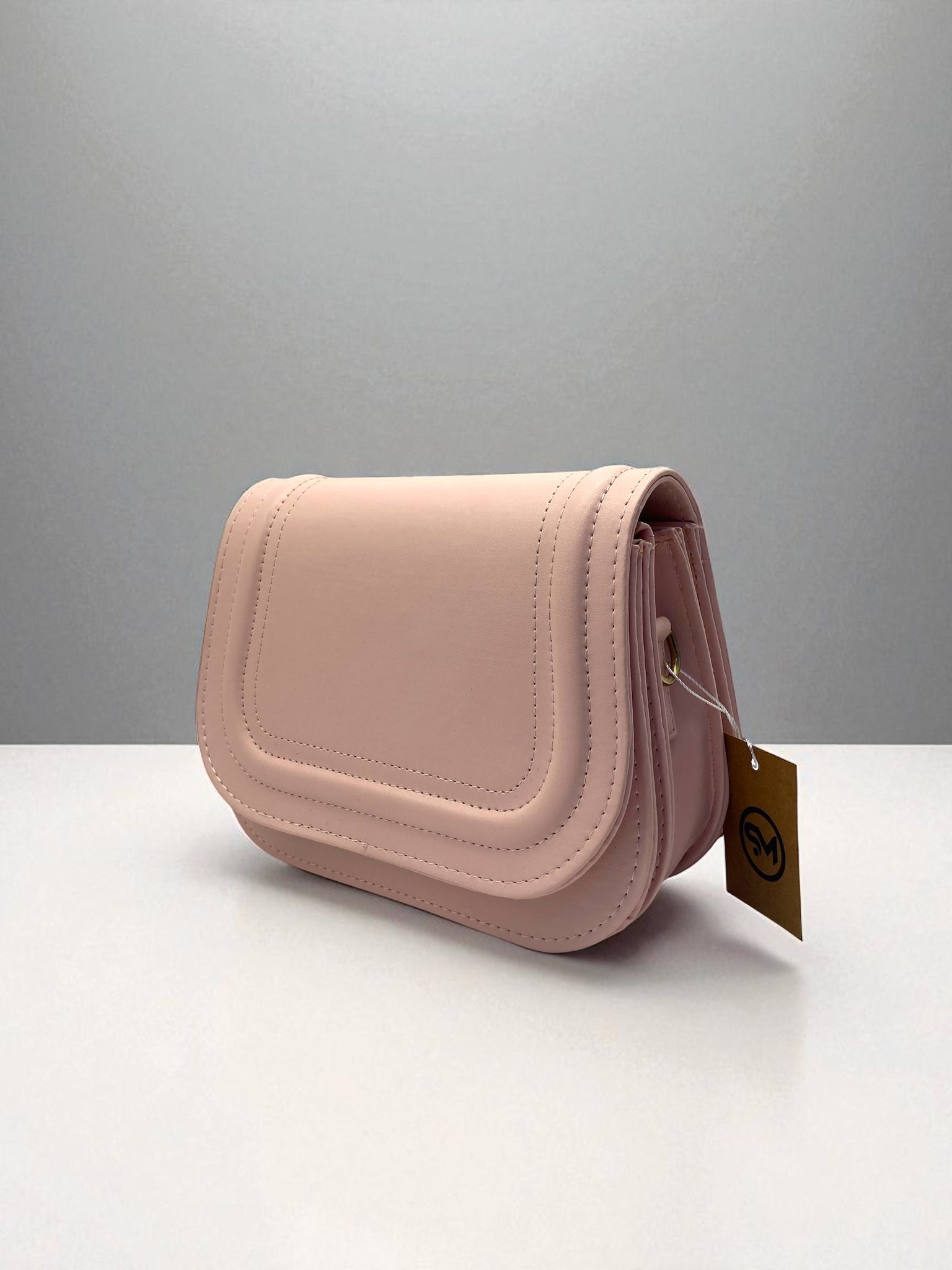 PUDRA PEMBE ASKILI ÇANTA