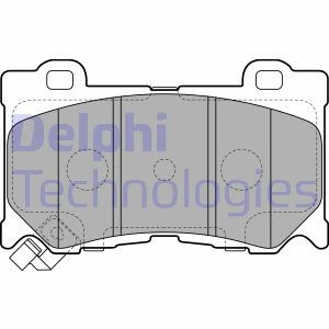 Nissan On Fren Balatası İnfiniti Fx 50 Qx 70 09> Nissan 370 Z 09> - Delphi Lp2156