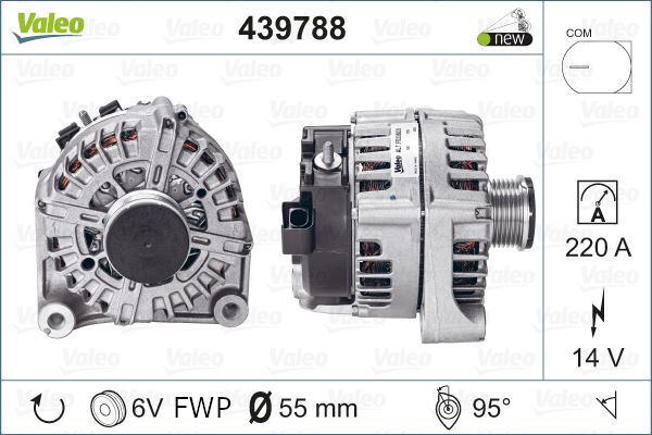 ALTERNATOR SARJ DINAMOSU BMW F20 F30 N47 14V 220A - VALEO 439788