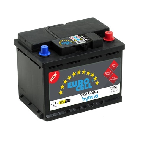 AKU 12V 60 AH NS60 (238×129×227) TAM KAPALI DAR JAPON TERS - EUROCELL 8699358520210