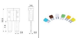 SİGORTA YENİ MODEL BIÇAK UZUN AYAK 10 AMP. - DODO-C9311L-10A
