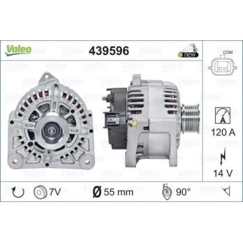 ALTERNATOR CLIO III,IV MODUS 1.2 16V 2.0 16V - VALEO 439596