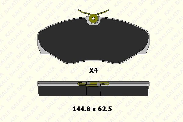 Renault On Fren Balatası Trafıc II Vivaro 01> - Kale B 23099 184 14 Ans