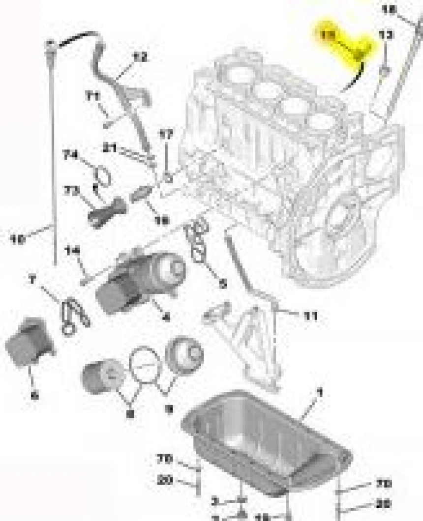 Psa Piston Yaglama Jeti 301 208 308 207 508 206 Partner Tepe C-Elysee C2 C3 C4 Ds3 Ds4 Ds5 1.6hdi Focus - Psa 016220