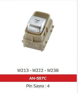 Unıversal Cam  Anahtarı>w213 - W222 - W238 Bagaj Açma - Bej - 8t92 - Mcar-An587c