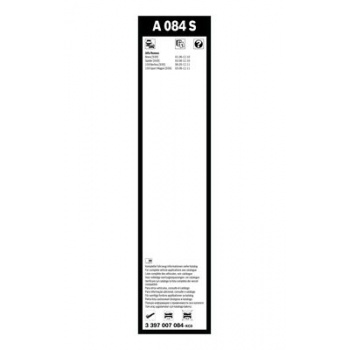 SILECEK SUPURGESI AEROTWIN 575 / 450mm A084S (MUZ TIPI) ALFA ROMEO 159 - BOSCH 3397007084