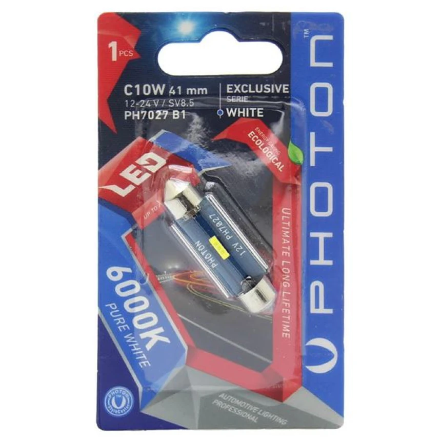 Unıversal C10w 12-24v Exclusıve Cb 41mm Sofıt Led (tekli Blister) - Photon Ph7027 B1
