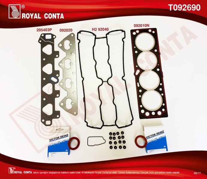 MOTOR UST TAKIM CONTA ASTRA G 98>10 VECTRA B 98>02 X16XEL - ROYAL T092690