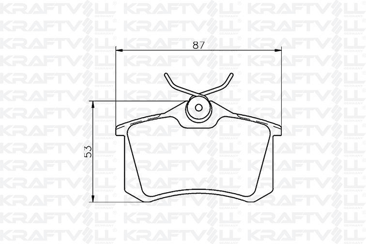 FREN BALATASI ARKA GOLF IV BORA AUDI A1 A3 A4 A6 A8 ALTEA CORDOBA IBIZA III IV V / MEGANE II III MEG - KRAFTVOLL 07010012