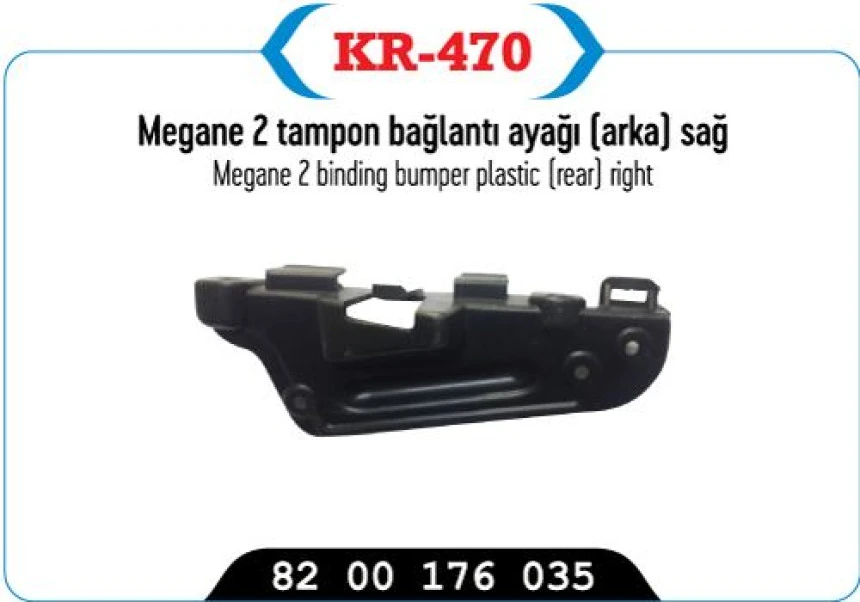 Renault Arka Tampon Tutucu Sag Megane II - Kaya 470