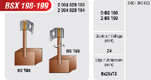 MARŞ KÖMÜRÜ-BT 8x25x13 …..24V - MEGA-BSX198-199