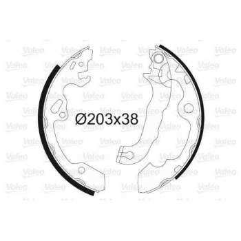 ARKA FREN BALATASI (PABUC) FOCUS I 1,4 16V / 1,6 16V / 1,8 16V 98>04 - VALEO 562648