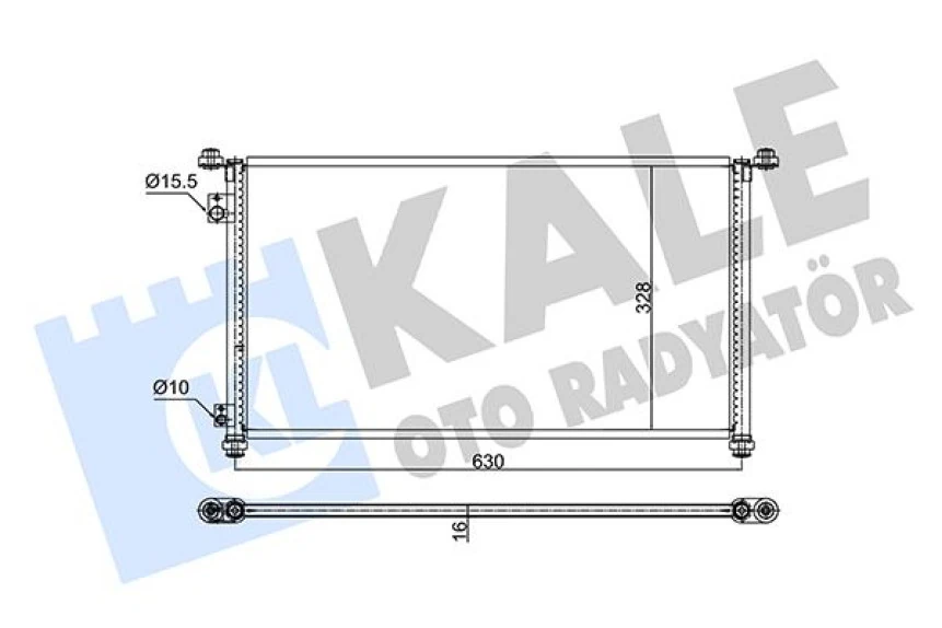 Japon Klima Radyatörü - 610x328x16 - Kal 353125
