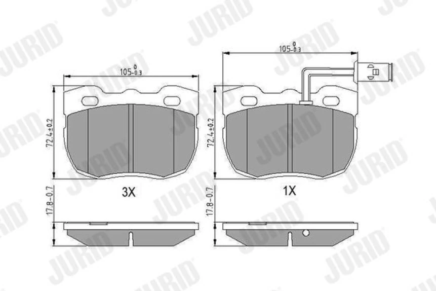 Bmw Fren Balatası Ön - Fren Balatası Ön - Jrd 571439j