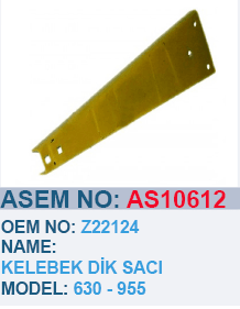 JOHN DEERE 630 955 KELEBEK DIK SACI - Z22124 - AS10612