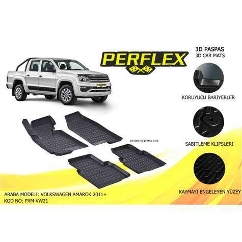 PASPAS 3D HAVUZLU X-MAT AMAROK 2011 - PERFLEX PXM-VW21